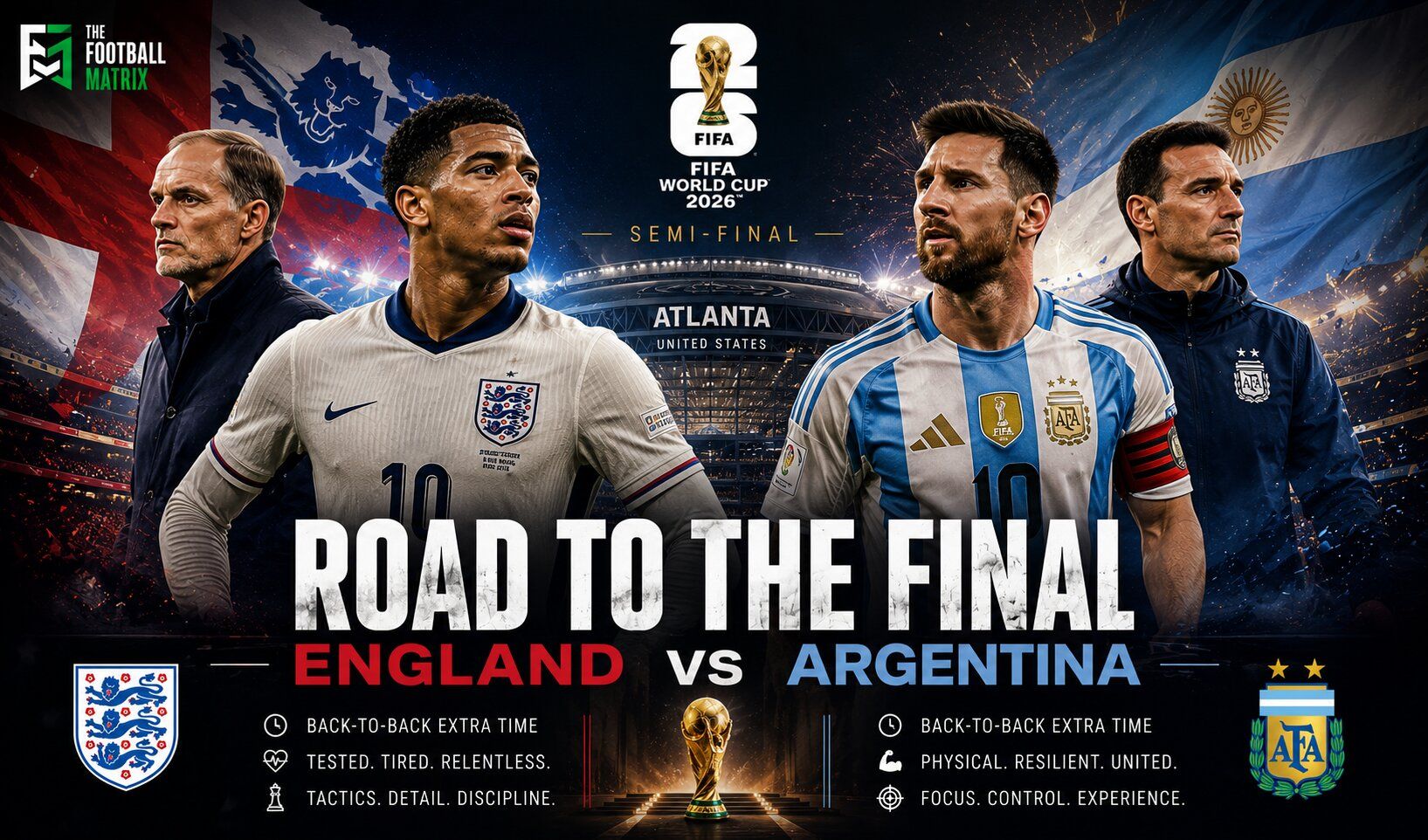 England Vs Argentina World Cup 2026 Semi Finals Preview: Predictions, Betting Tips and Team News